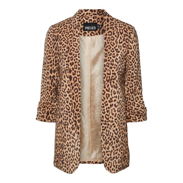 Pieces Blazer Boss 3/4 Printed Brun XL Kvinde