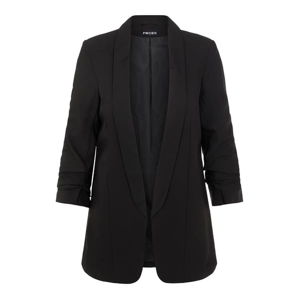 Pieces Boss 3/4 Blazer Sort XL Kvinde