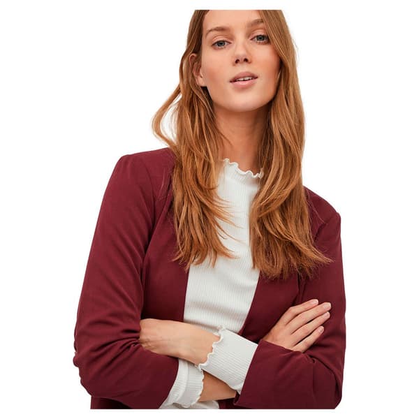 Vila Blazer Her New 3/4 Rød M Kvinde