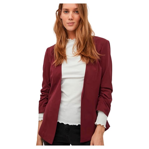 Vila Blazer Her New 3/4 Rød M Kvinde