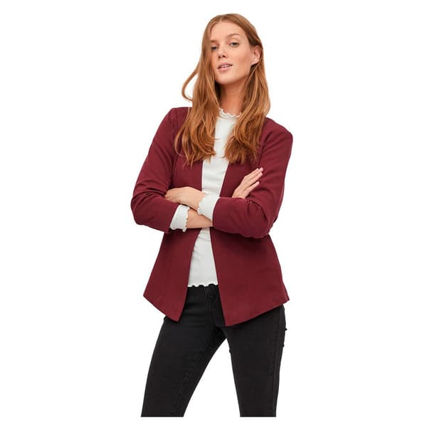 Vila Blazer Her New 3/4 Rød M Kvinde
