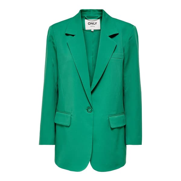 Only Blazer Lana Berry Oversize Grøn 34 Kvinde