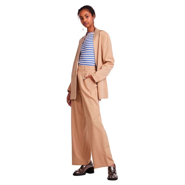 Pieces Blazer Size Loose Beige M Kvinde
