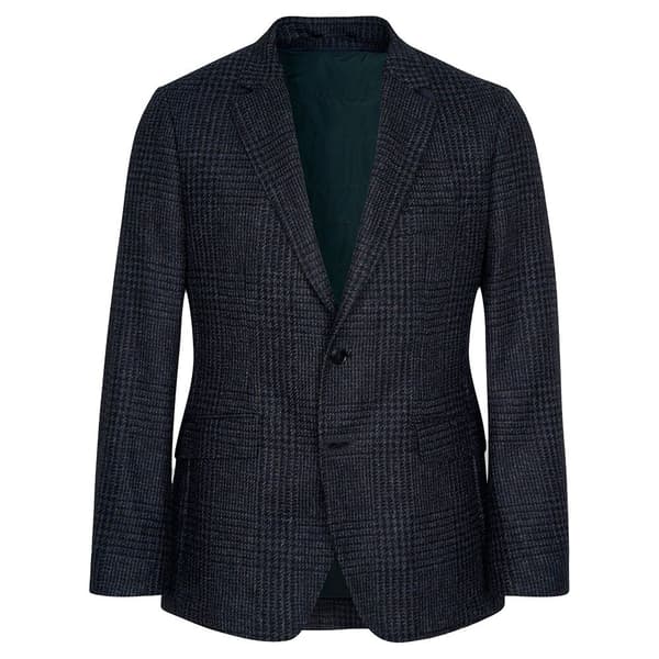 Hackett Blazer Shetland Gcheck Zip Out Blå 42 / 32 Mand