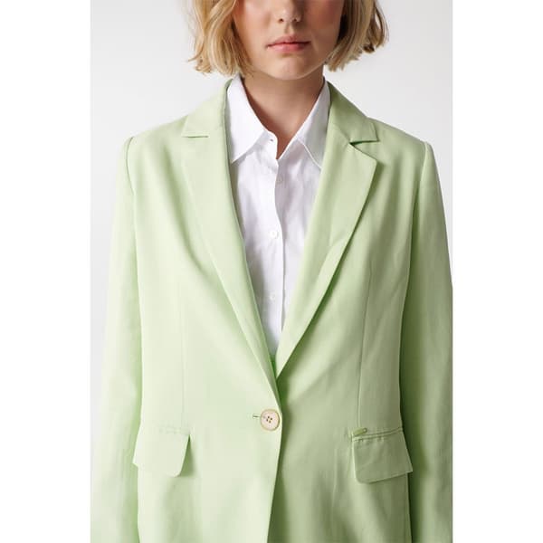 Salsa Jeans Blazer Single-breasted Grøn L Kvinde