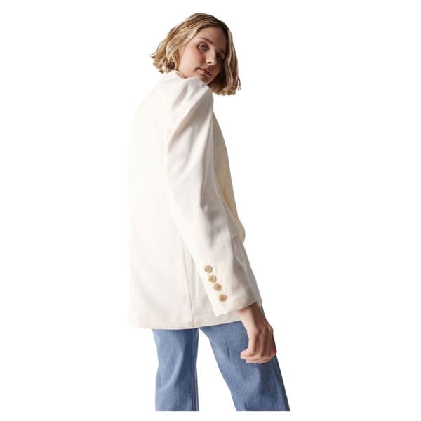 Salsa Jeans Blazer Single-breasted Beige L Kvinde