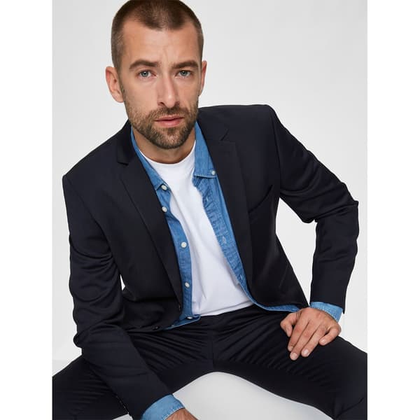 Selected Smal Blazer Mylobill Blå 58 Man