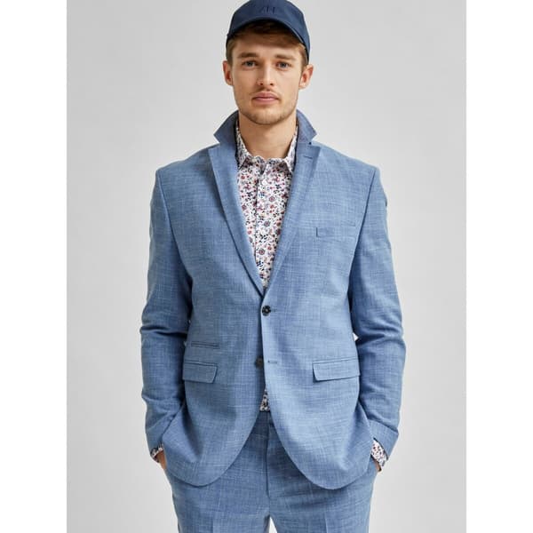 Selected Slank Blazer Oasis Light Blå 102 Mand