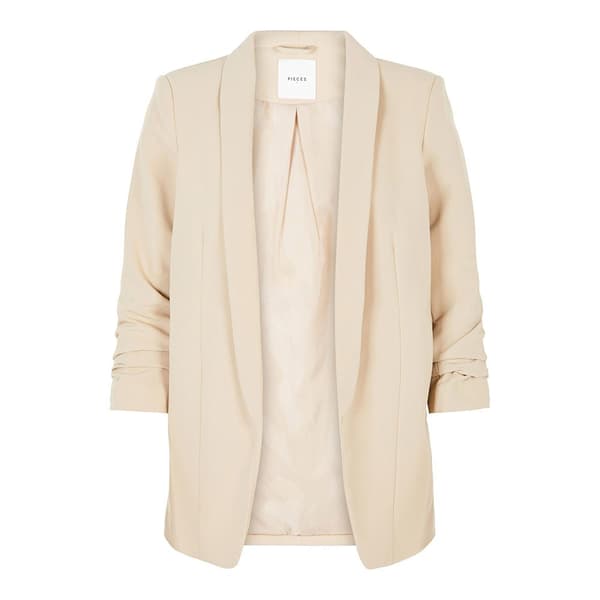 Pieces Boss 3/4 Blazer Hvid XL Kvinde