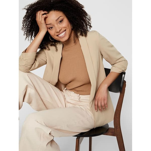 Pieces Boss 3/4 Blazer Hvid XL Kvinde