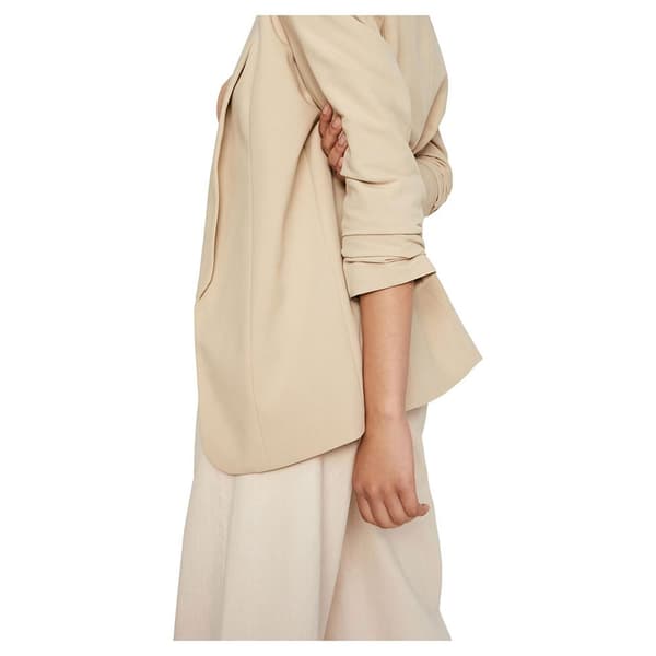 Pieces Boss 3/4 Blazer Hvid XL Kvinde