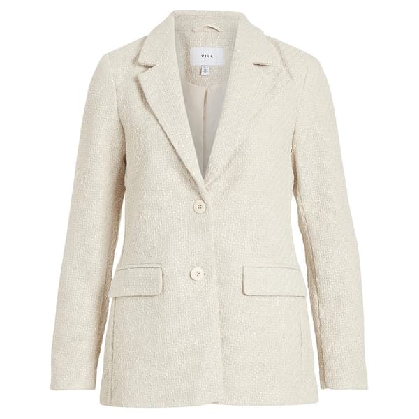 Vila Blazer Emmi Boucle Beige 38 Kvinna