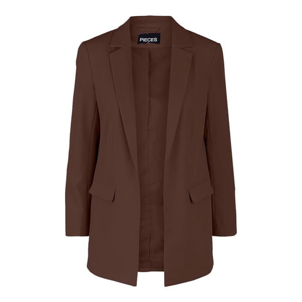 Pieces Blazer Bossy Loose Brun L Kvinna