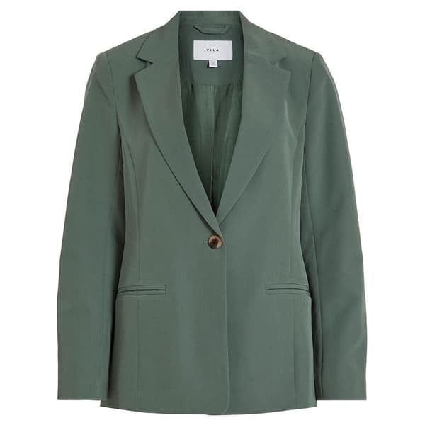 Vila Blazer Lowny Straight Grönt 40 Kvinna