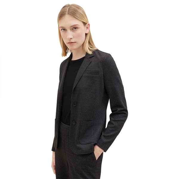 Tom Tailor Blazer 1038711 Checked Grå M Kvinde