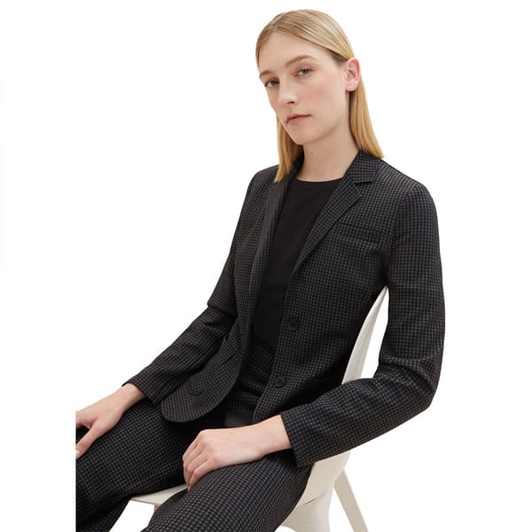 Tom Tailor Blazer 1038711 Checked Grå M Kvinde