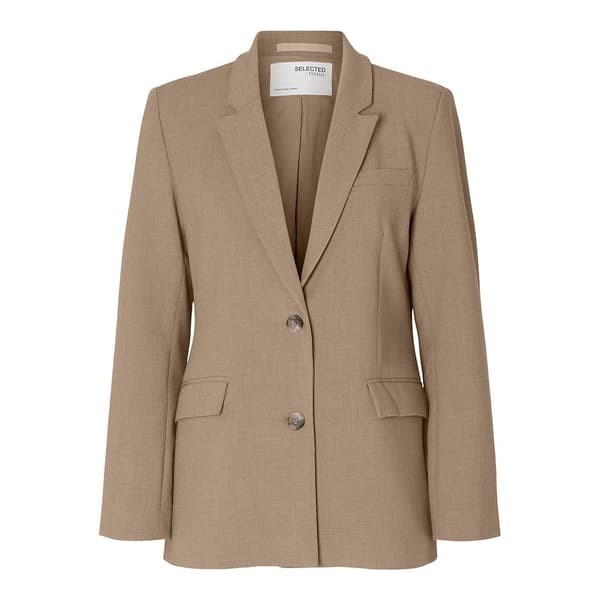 Selected Blazer Rita Classic Beige 38 Kvinna