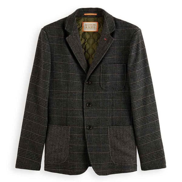 Scotch & Soda Bleiseri 175166 Breasted Harmaa L Mies