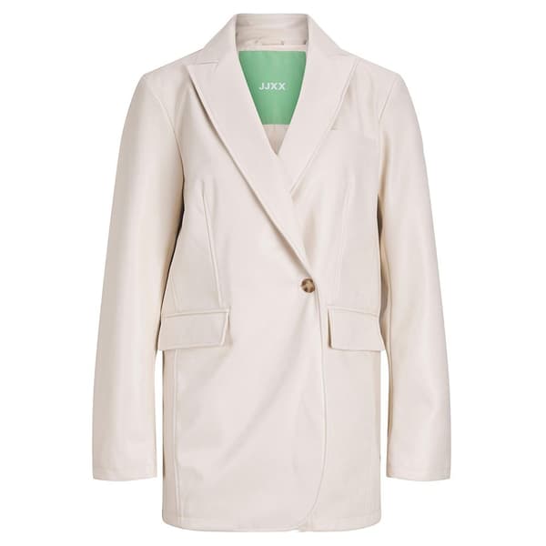 Jack & Jones Blazer Mary Faux Leather Beige M Kvinde