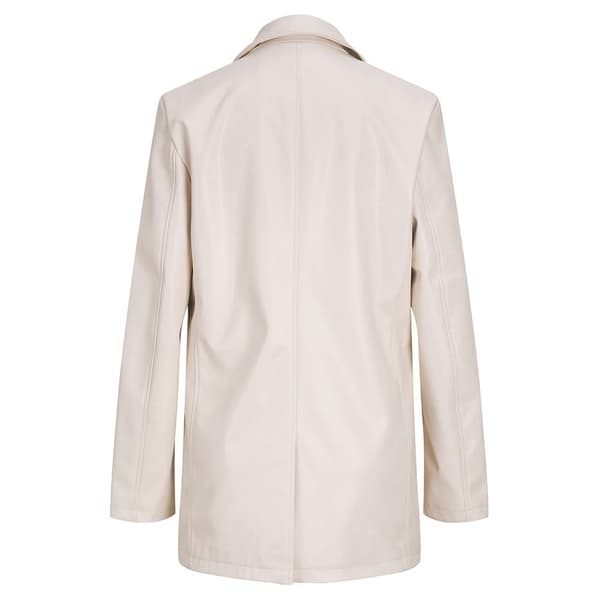 Jack & Jones Blazer Mary Faux Leather Beige M Kvinde