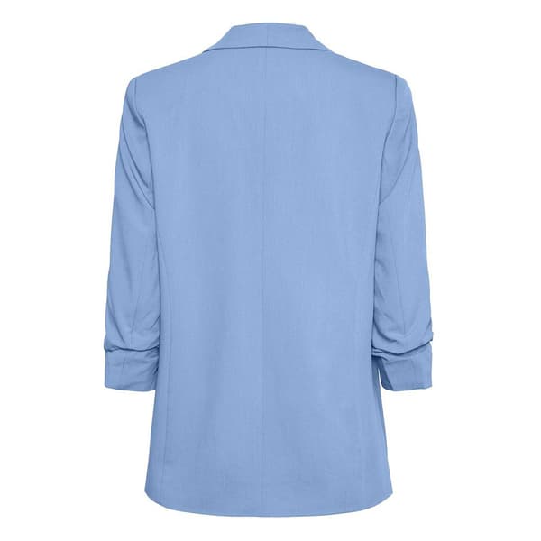Pieces Boss 3/4 Blazer Blå 2XL Kvinde