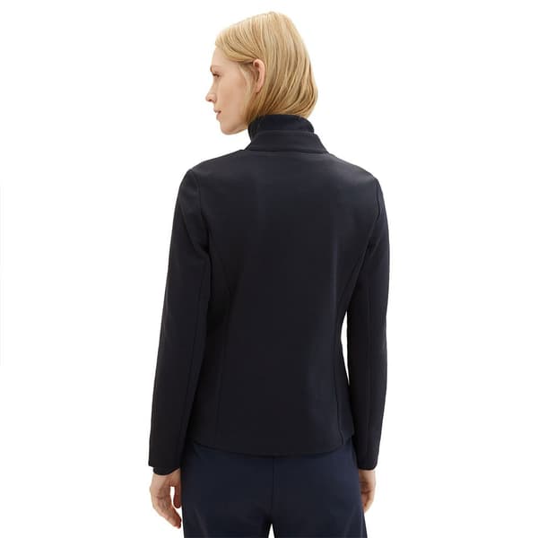 Tom Tailor Blazer 1038703 Ottoman Structure Blå 3XL Kvinde