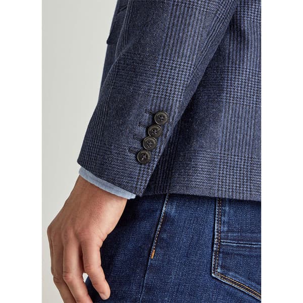 FaÇonnable Blazer 2b Half L Check Blå 56 Man