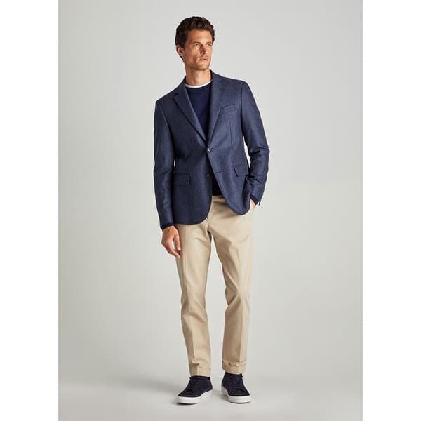 FaÇonnable Blazer 2b Half L Check Blå 56 Man