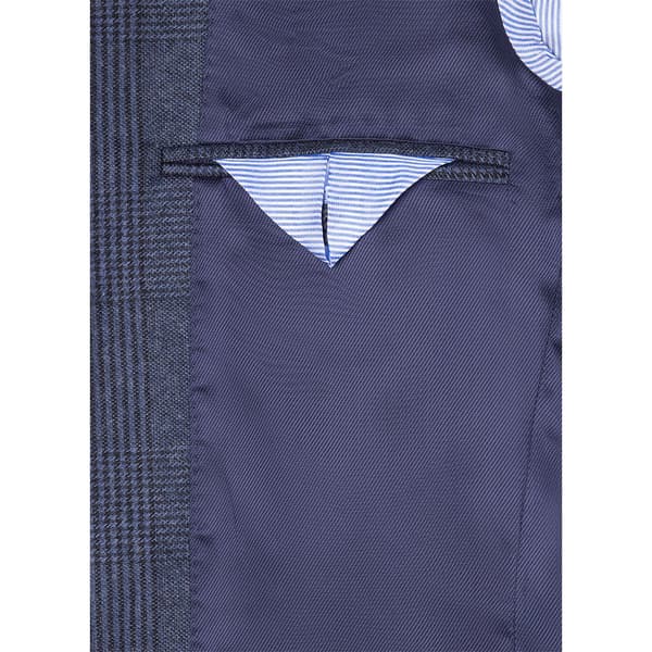 FaÇonnable Blazer 2b Half L Check Blå 56 Man