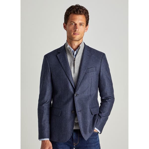 FaÇonnable Blazer 2b Half L Check Blå 56 Man