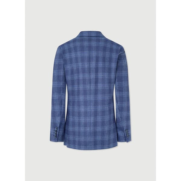 Hackett Blazer Silk Blue Check Blå 38 / R0 Mand