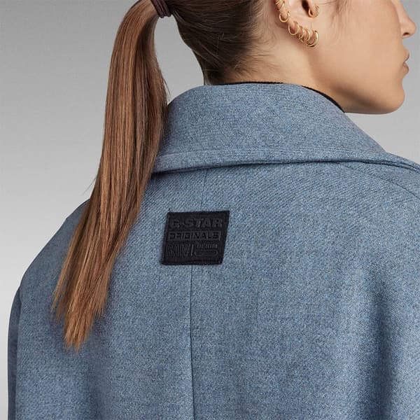 G-star Blazer Heavy Wool Blå L Kvinde