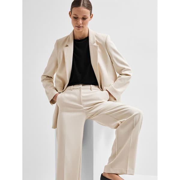 Selected Blazer Rita Relaxed Beige 44 Kvinde