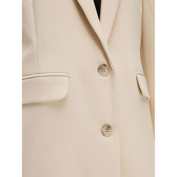 Selected Blazer Rita Relaxed Beige 44 Kvinde