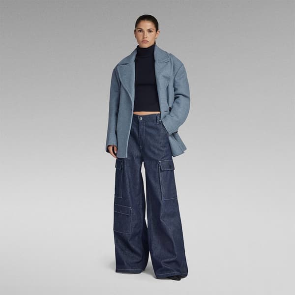 G-star Blazer Heavy Wool Blå S Kvinde