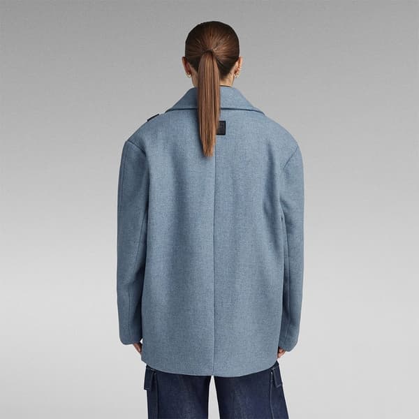 G-star Blazer Heavy Wool Blå S Kvinna