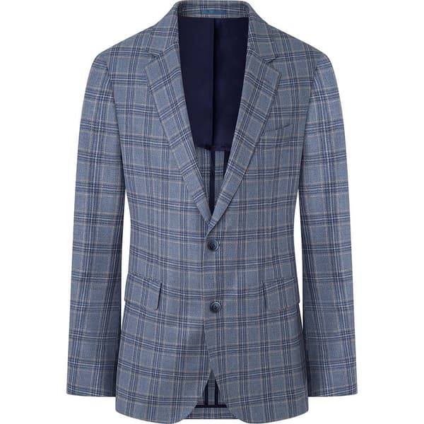 Hackett Fancy Blue Check Blazer Blå 38 / 32 Mand