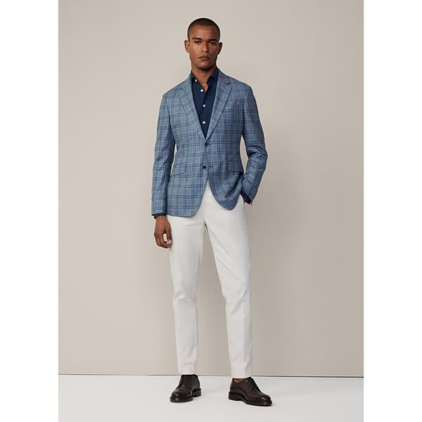 Hackett Fancy Blue Check Blazer Blå 38 / 32 Mand