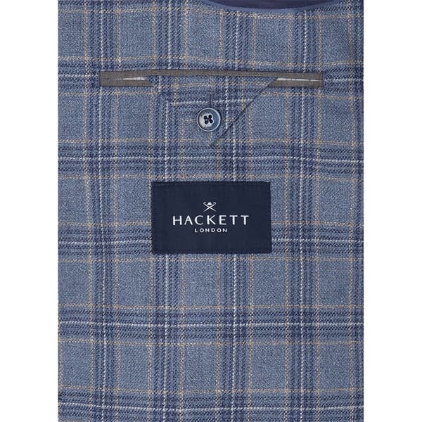 Hackett Fancy Blue Check Blazer Blå 38 / 32 Mand