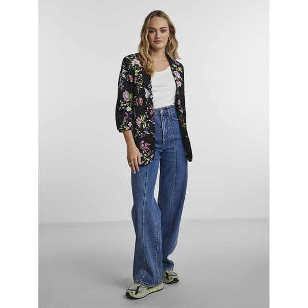 Pieces Boss 3/4 Printed Blazer Flerfarvet L Kvinde