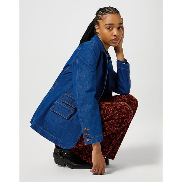 Wrangler 112356492 Blazer Blå XL Kvinde