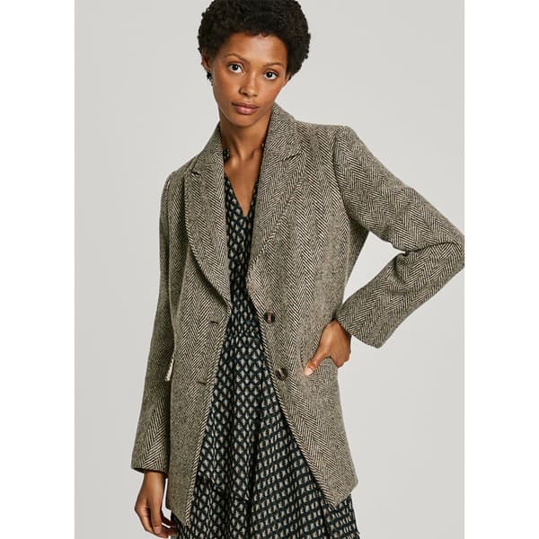 Pepe Jeans Camm Blazer Beige S Kvinde