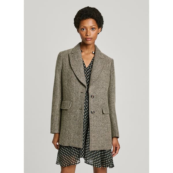 Pepe Jeans Camm Blazer Beige S Kvinde