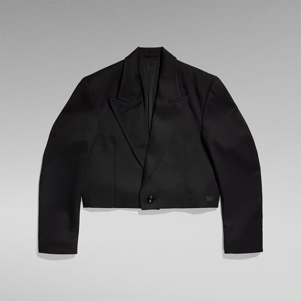 G-star Cropped Blazer Svart M Kvinna