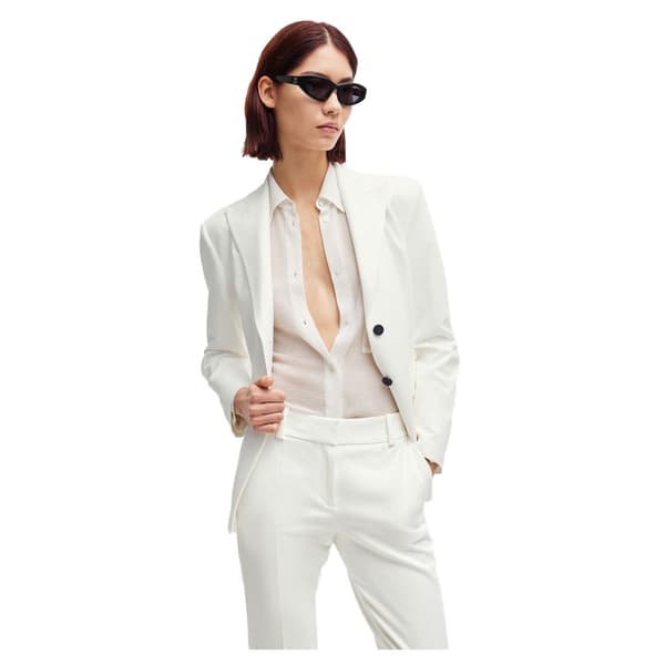 Hugo Asmalla Blazer Vit 38 Kvinna