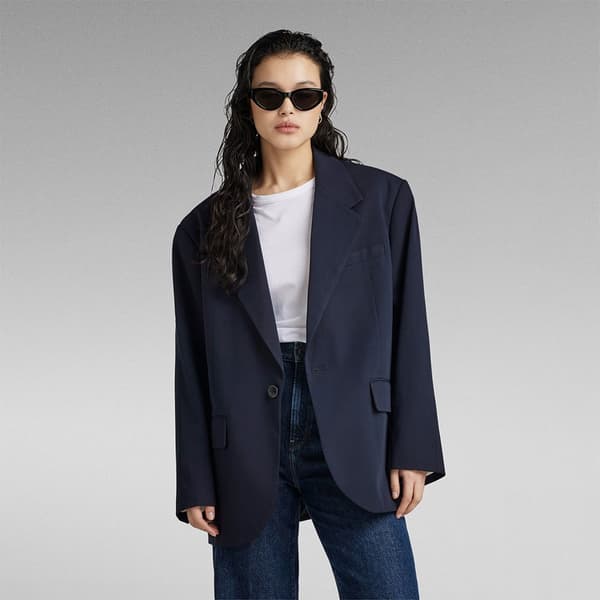 G-star Big Bf Blazer Blå L Kvinde
