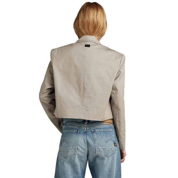 G-star Cropped Blazer Beige M Kvinde