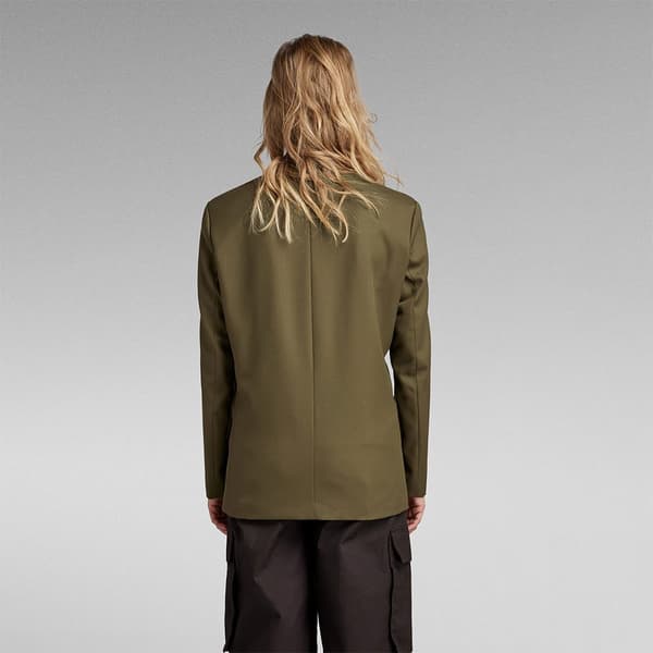 G-star Wool Blazer Grøn L Kvinde