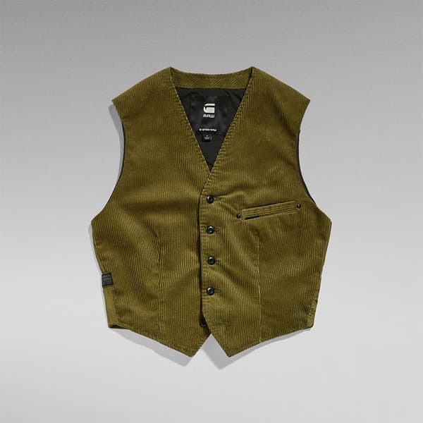 G-star Cord Blazer Grøn 2XS Kvinde