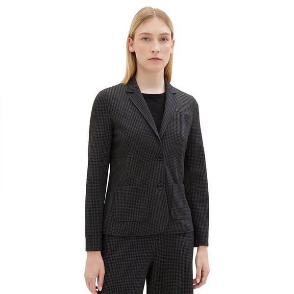 Tom Tailor 1038711 Checked Blazer Grå XS Kvinde
